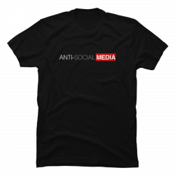 anti social media t shirts